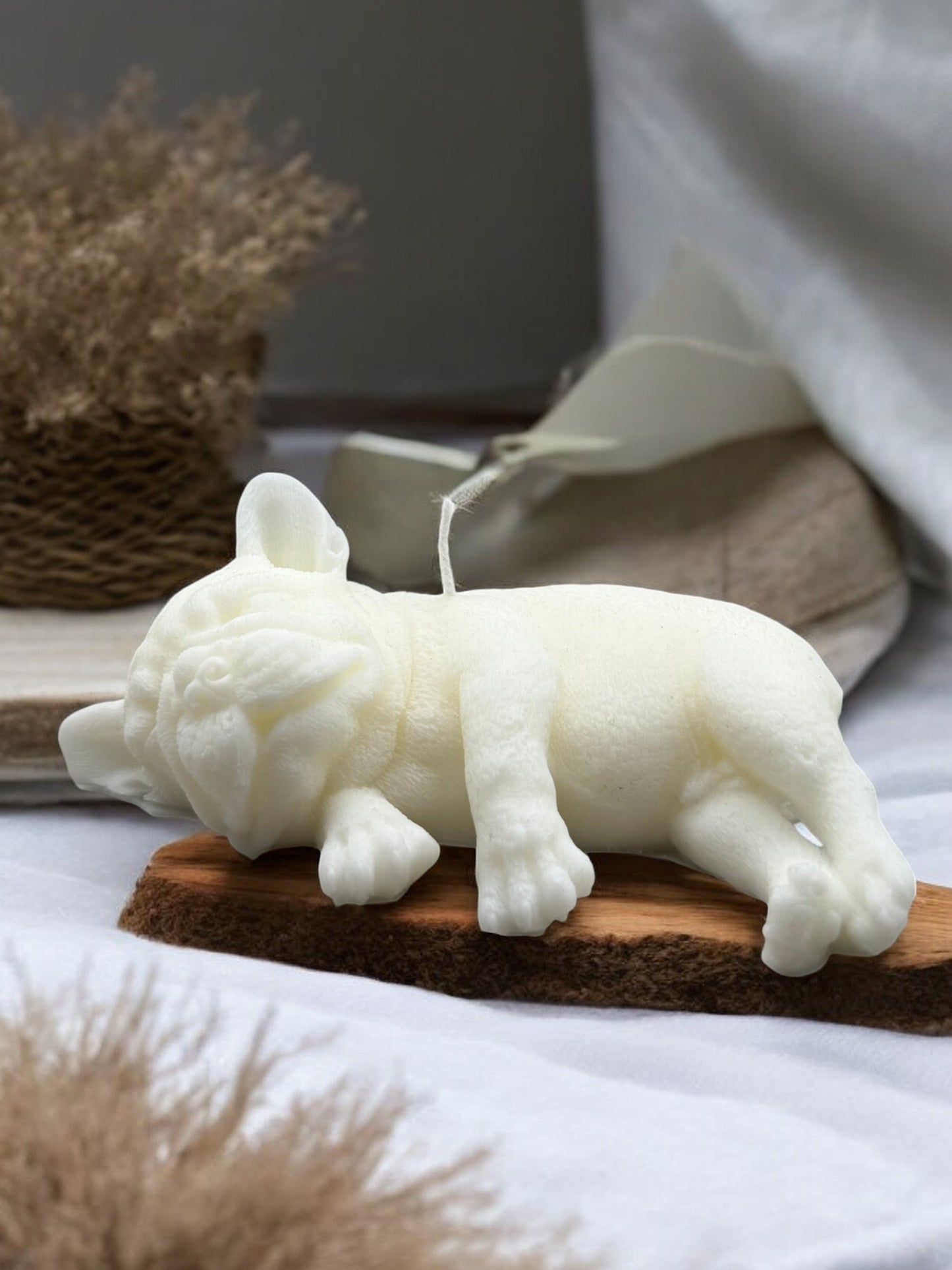Slapende Bulldog - Decoratieve Kaarsen