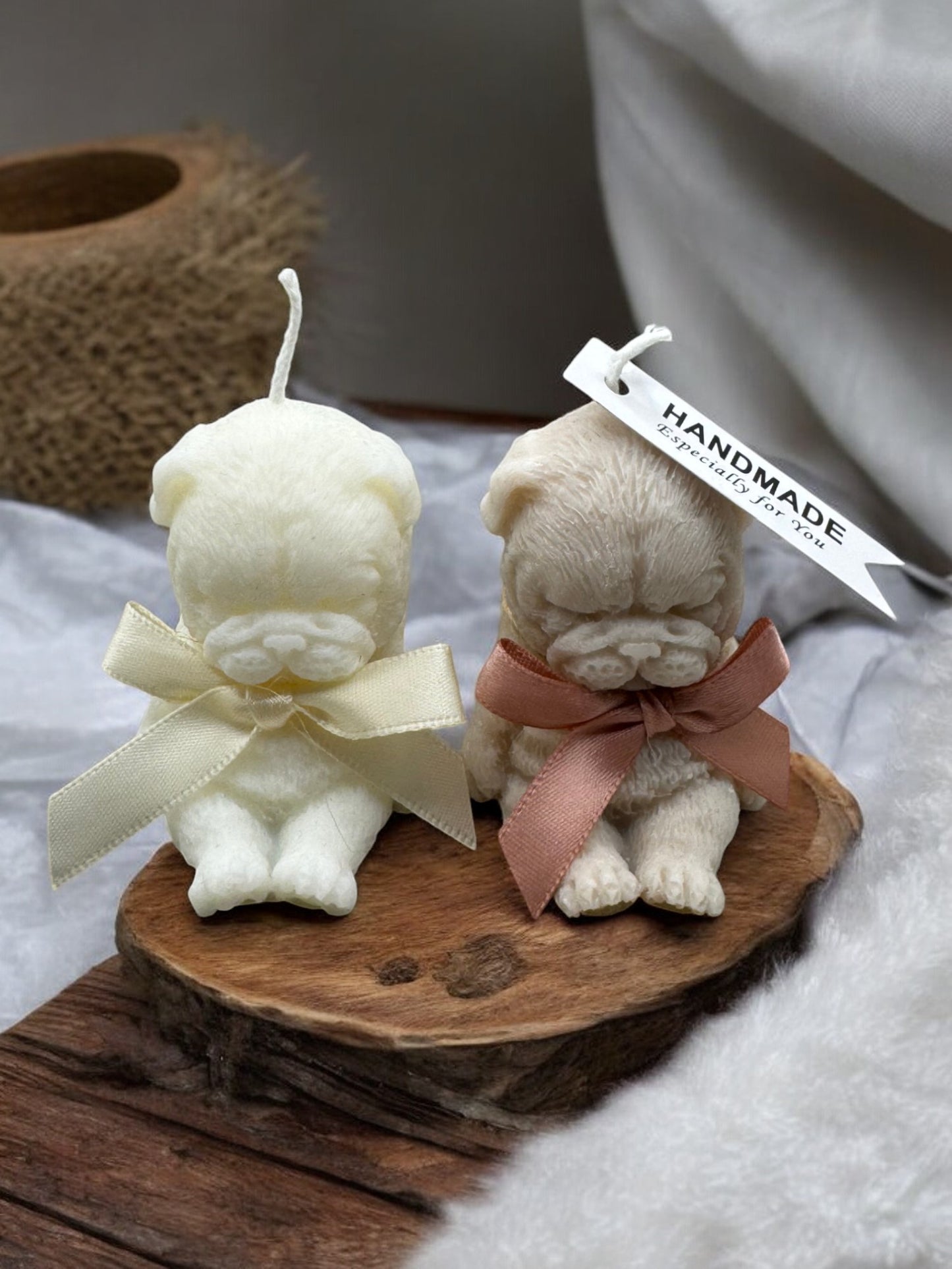 Mops Hondje - Decoratieve Kaarsen