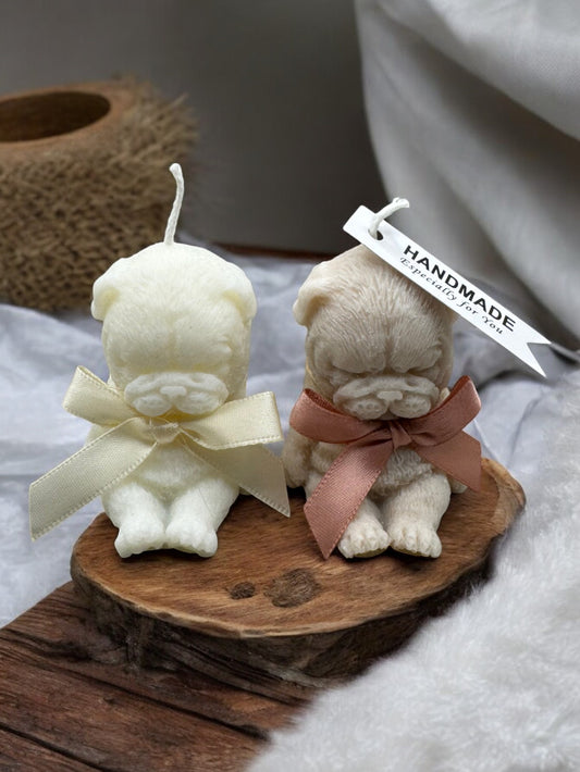 Mops Hondje - Decoratieve Kaarsen